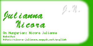 julianna nicora business card